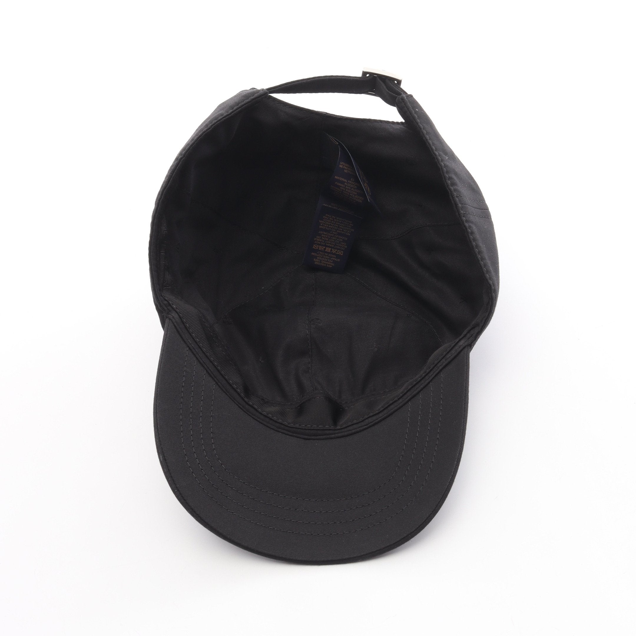 LOUIS VUITTON ブラック ベースボールキャップ Louis Vuitton ブラック ベースボールキャップ 美品 - メルカリ