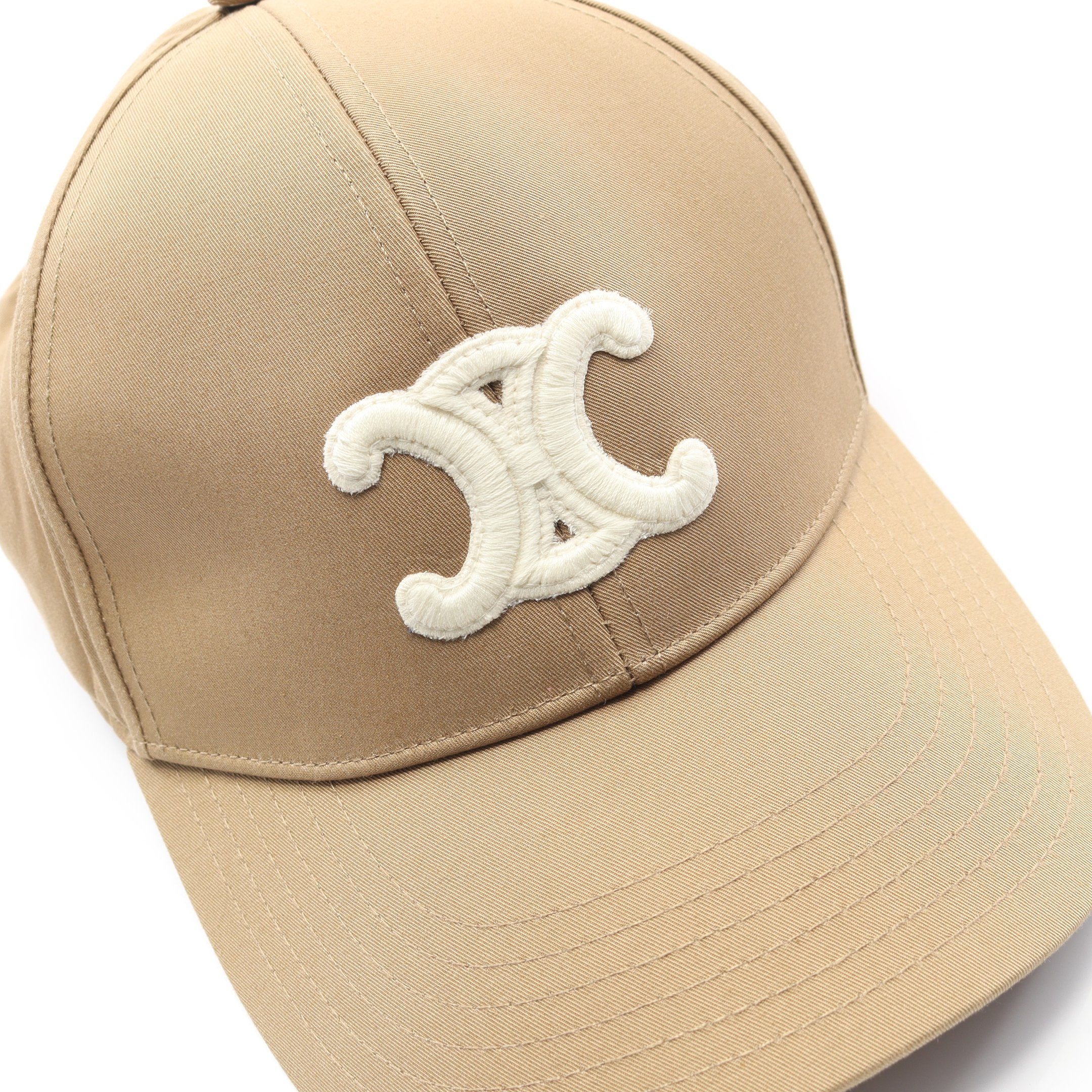 CELINE ロゴ入り ベージュキャップ セリーヌ ベースボールキャップ