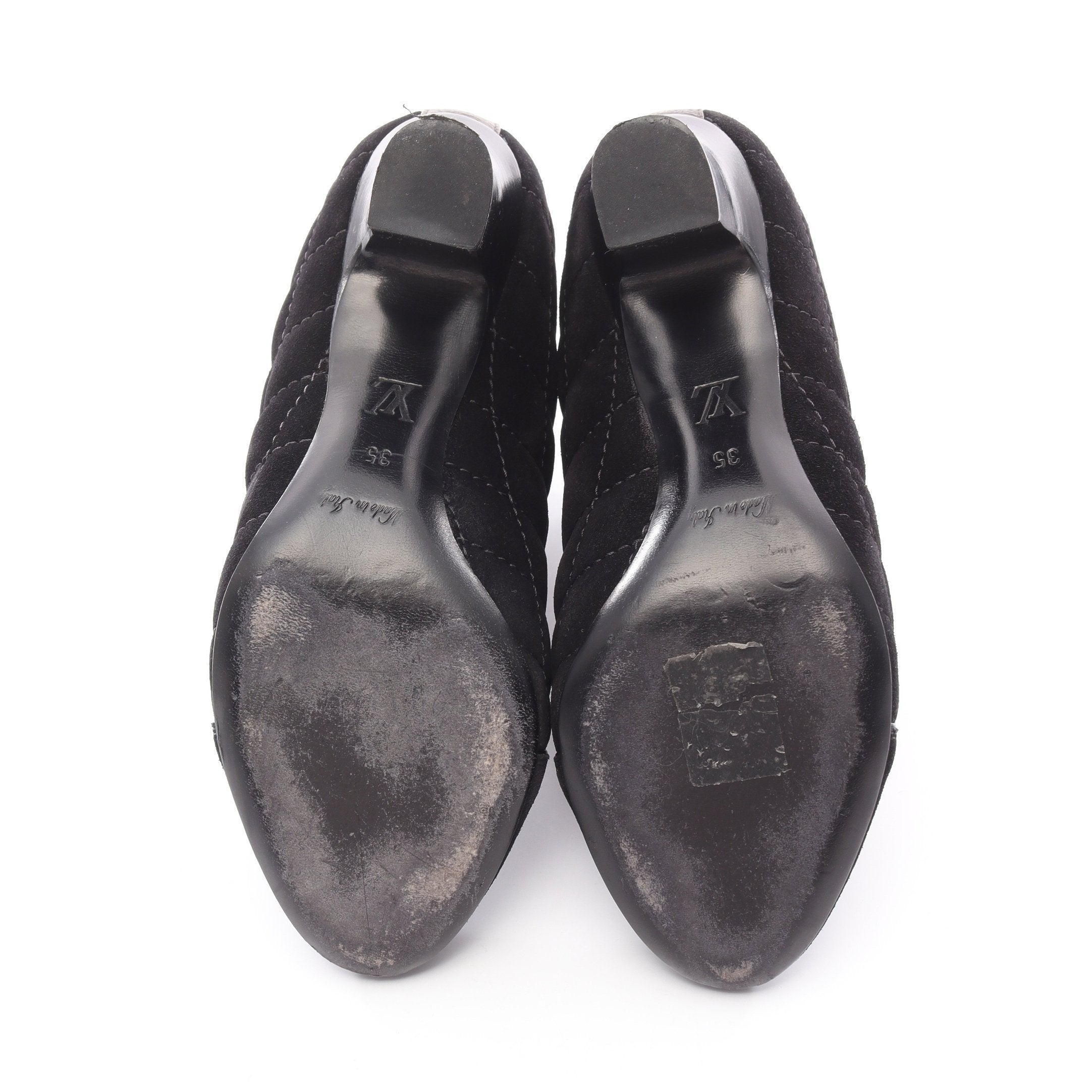 モノグラム チェルシーブーツ サイドゴアブーツ スエード PVC ブラック