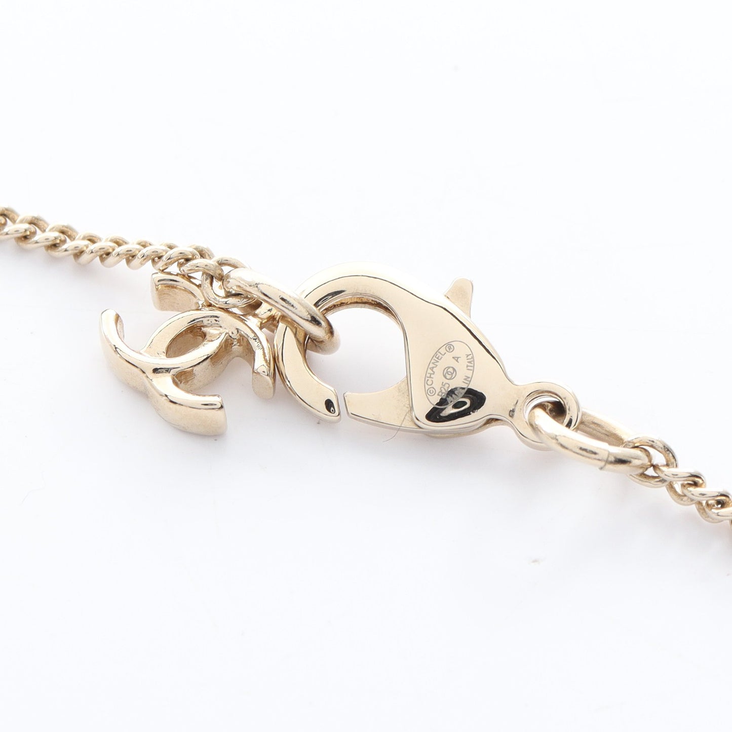 ココマーク スター ネックレス GP ラインストーン シルバー ゴールド クリア B25A シャネル アクセサリー CHANEL