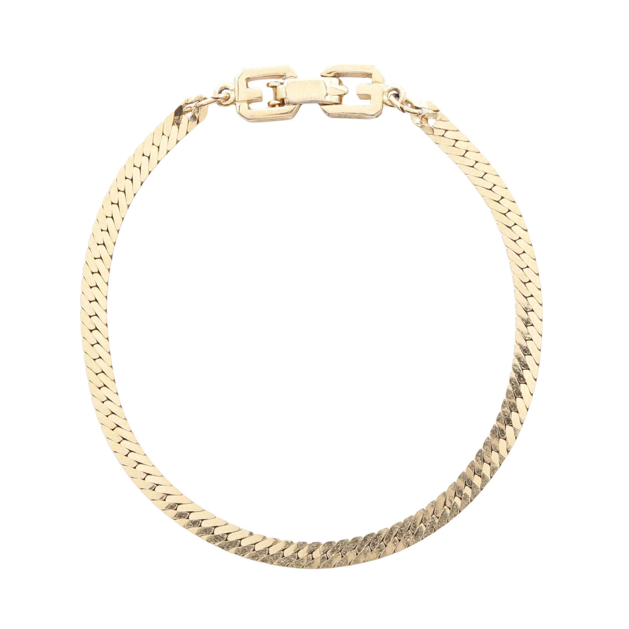 Vintage GIVENCHY ジバンシィ Gロゴ チェーンブレスレット GIVENCHY