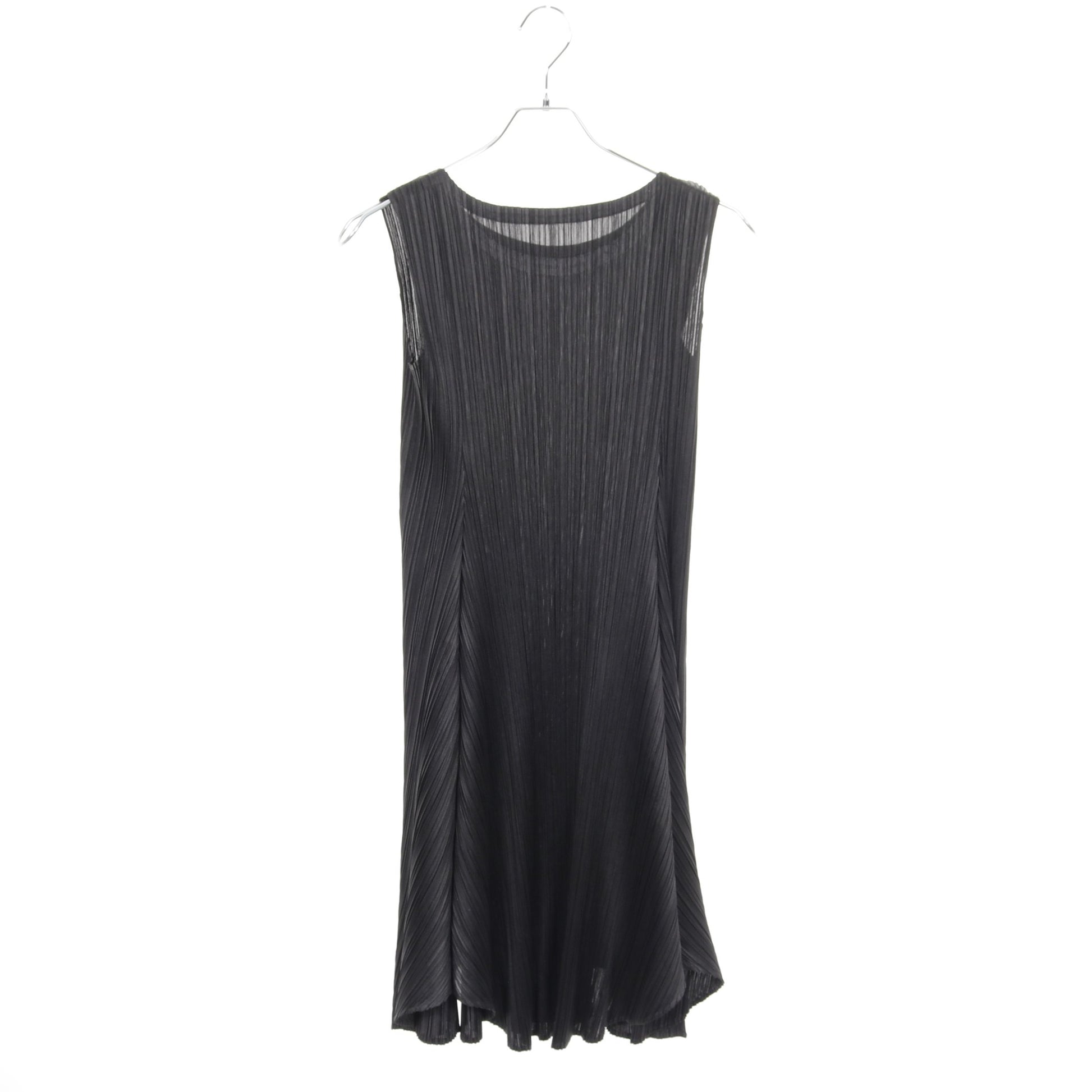 プリーツ ワンピース ノースリーブ ブラック プリーツプリーズ ワンピース PLEATS PLEASE