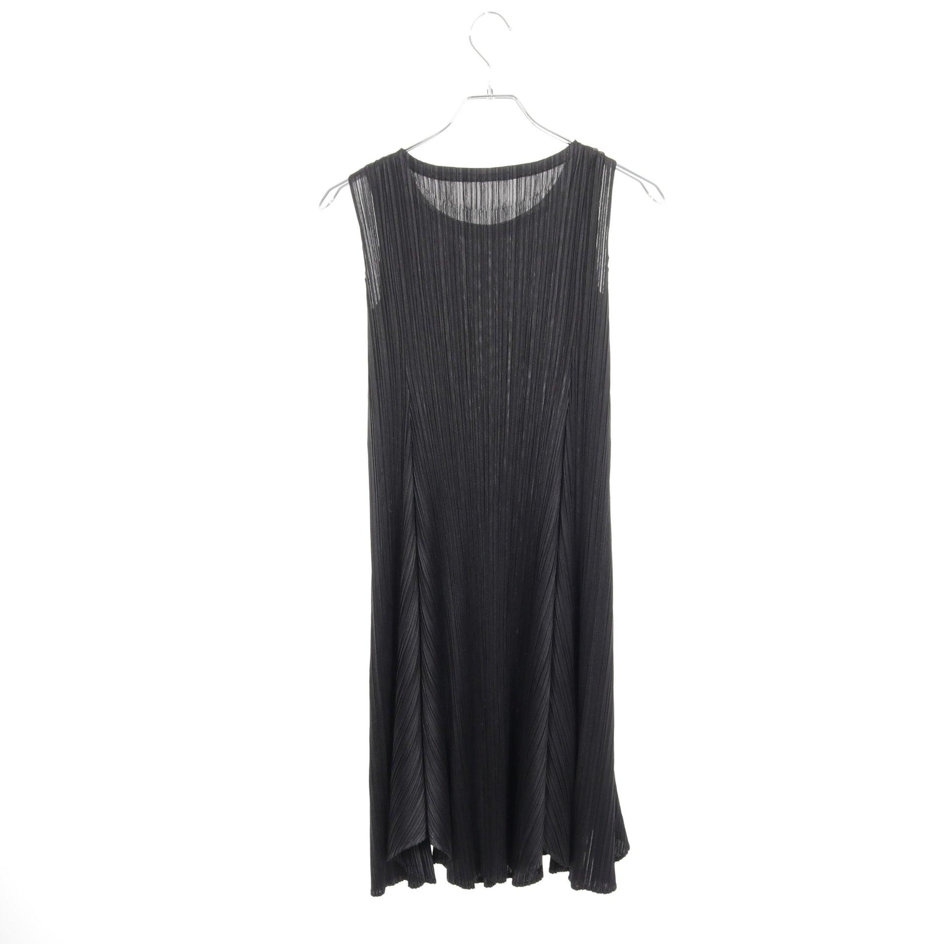 プリーツ ワンピース ノースリーブ ブラック プリーツプリーズ ワンピース PLEATS PLEASE