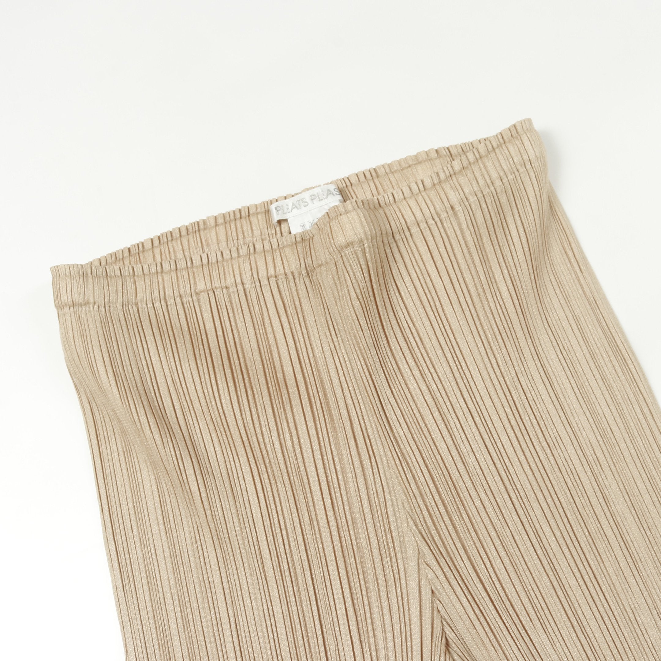 プリーツ イージーパンツ ベージュ プリーツプリーズ – RECLO