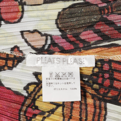 ワンピース 総柄 プリーツ ターコイズブルー マルチカラー プリーツプリーズ ワンピース PLEATS PLEASE
