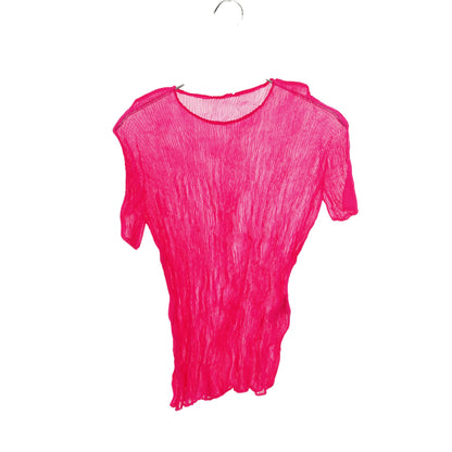 プリーツ トップス 半袖 ピンク イッセイミヤケ トップス ISSEY MIYAKE
