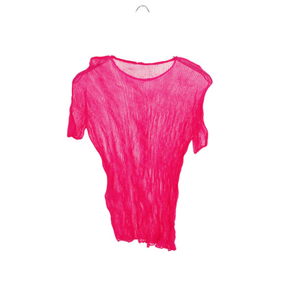 プリーツ トップス 半袖 ピンク イッセイミヤケ トップス ISSEY MIYAKE