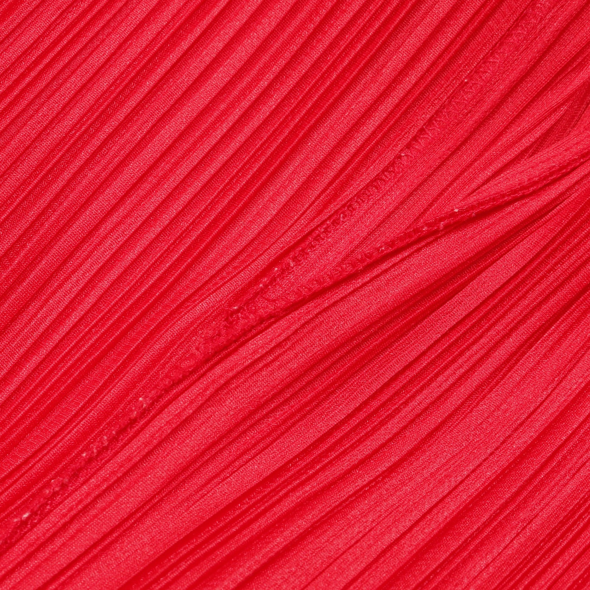 プリーツ カーディガン レッド プリーツプリーズ トップス PLEATS PLEASE