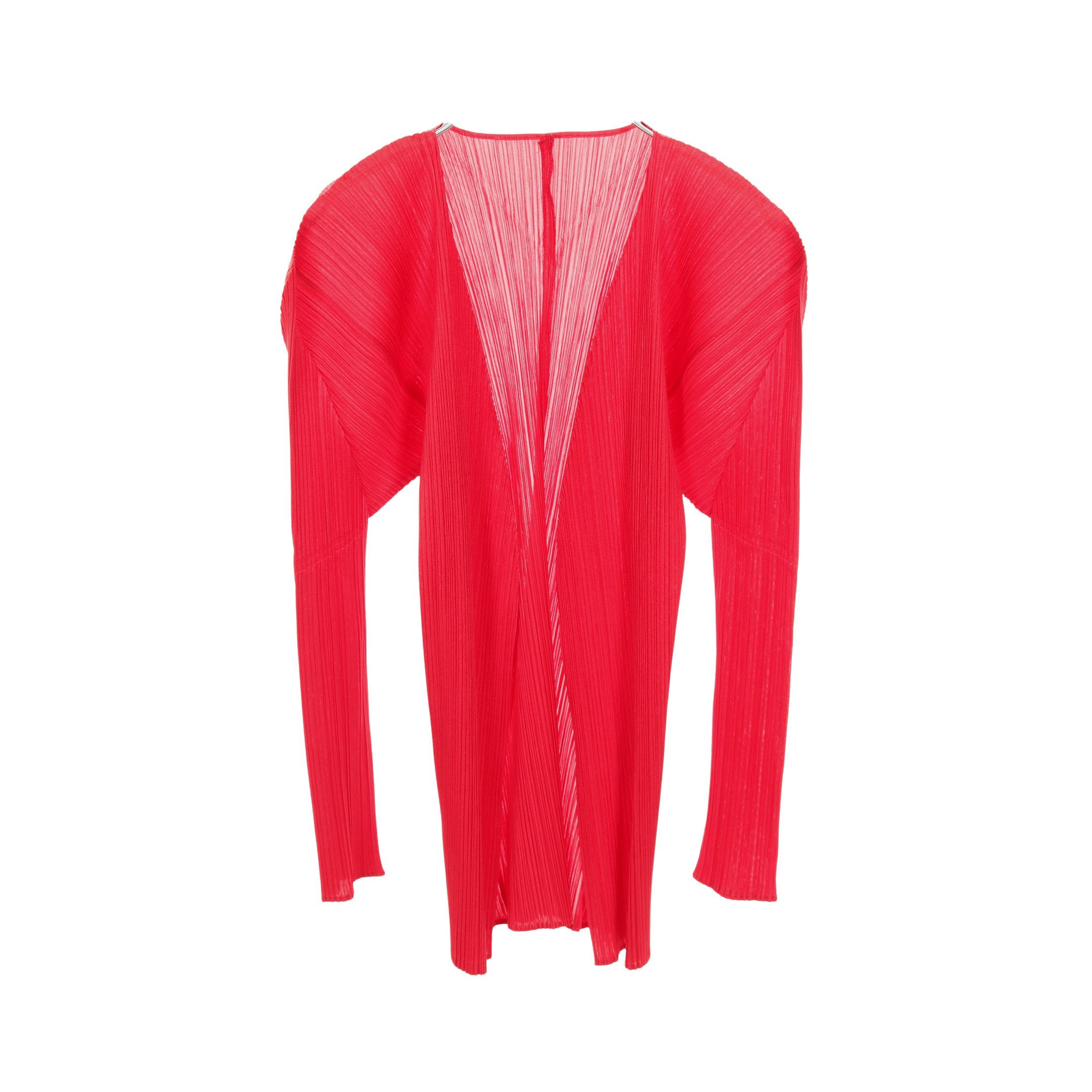 赤トップス プリーツプリーズ PLEATS PLEASE イッセイミヤケ プリーツ