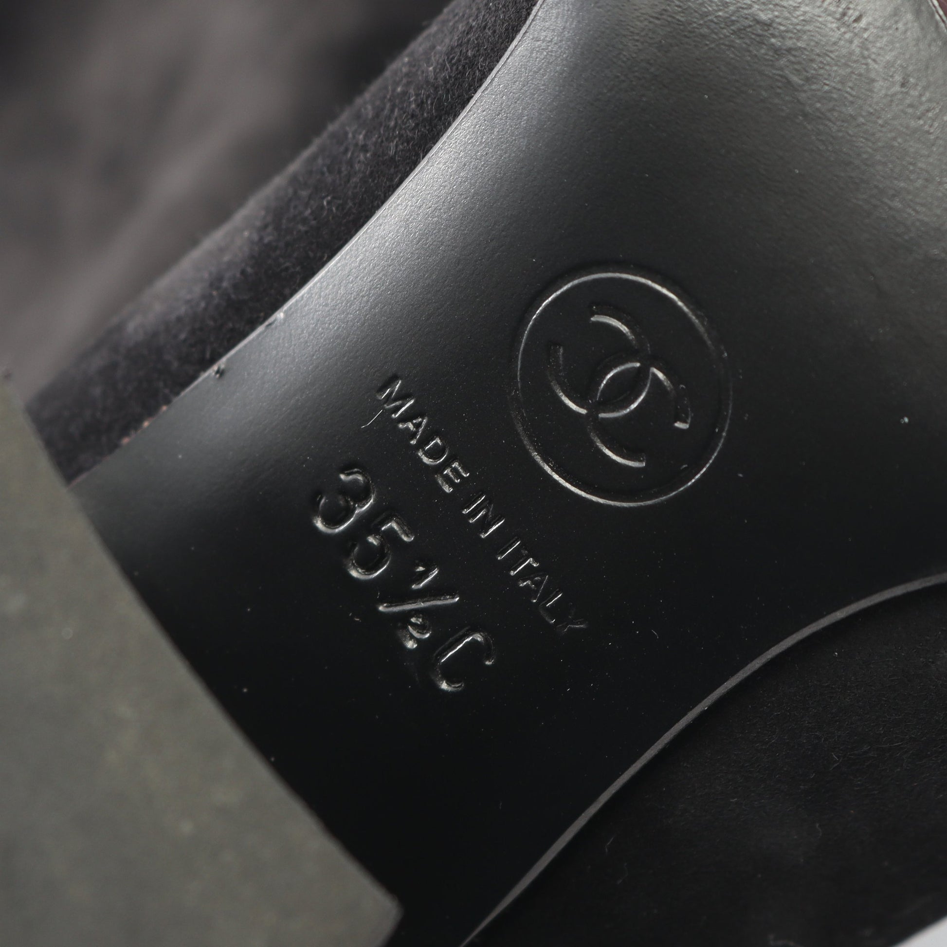 ココマーク ブーツ スエード ブラック シャネル シューズ CHANEL