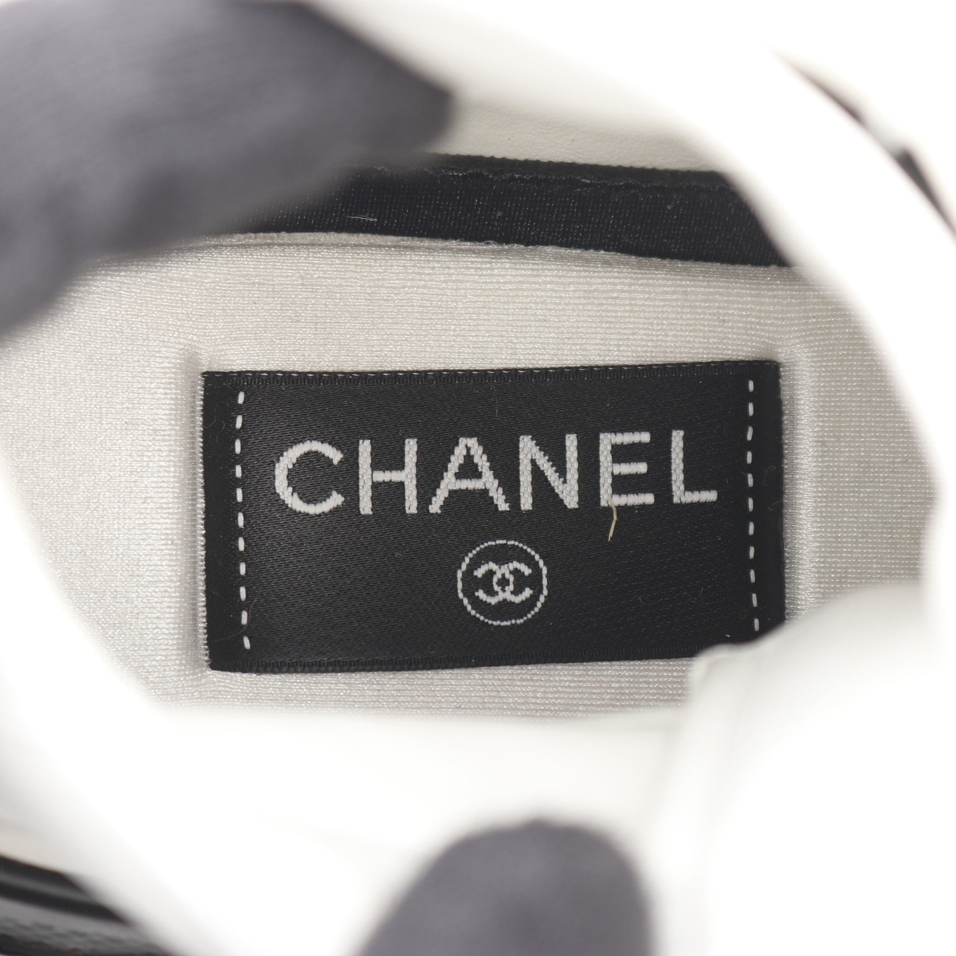 ココマーク ハイカットスニーカー ファブリック ヌバック ホワイト シャネル シューズ CHANEL