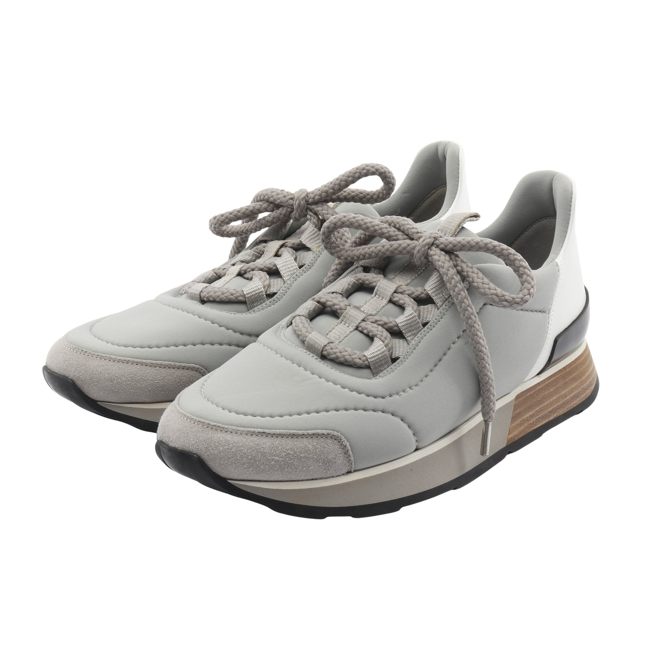 エルメス レザー アウトレット スニーカー グレー ホワイト エルメス