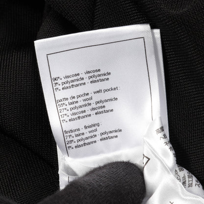 ココマークボタン カーディガン ビスコース ブラック ホワイト シャネル トップス CHANEL