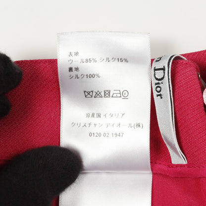 スカート ウール シルク ピンクパープル クリスチャンディオール ボトムス Christian Dior