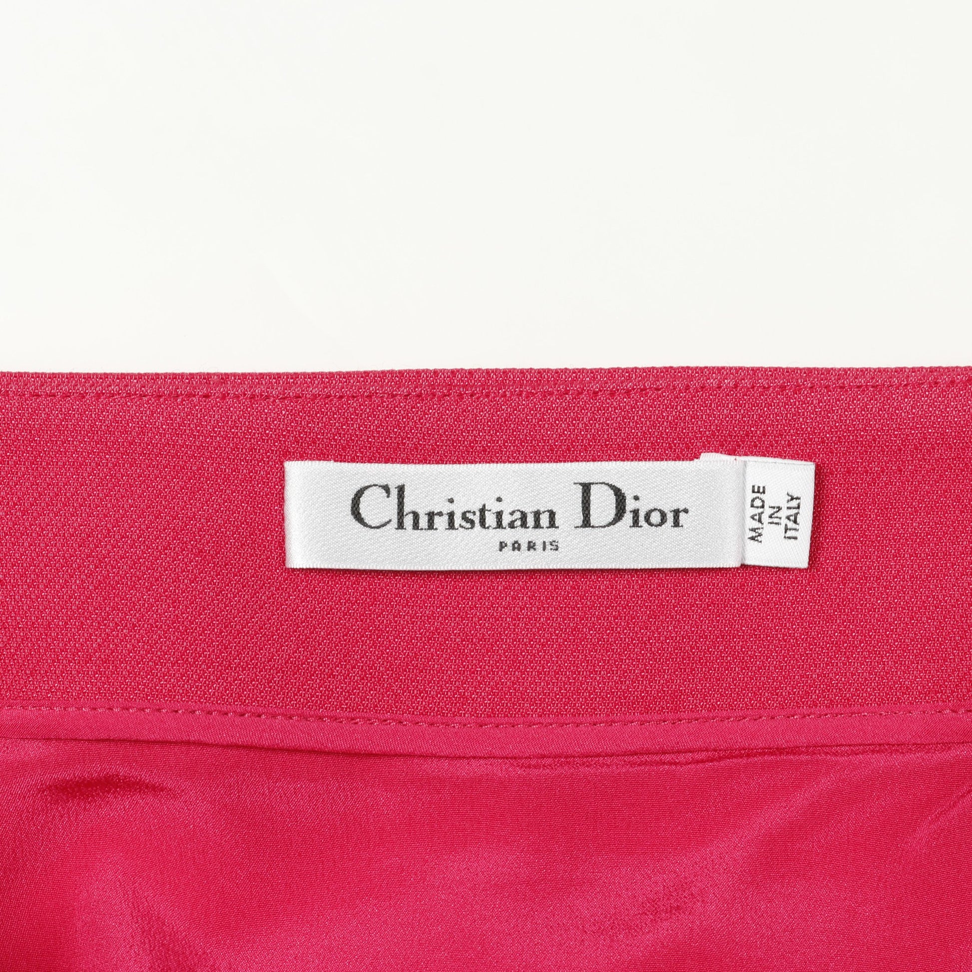 スカート ウール シルク ピンクパープル クリスチャンディオール ボトムス Christian Dior