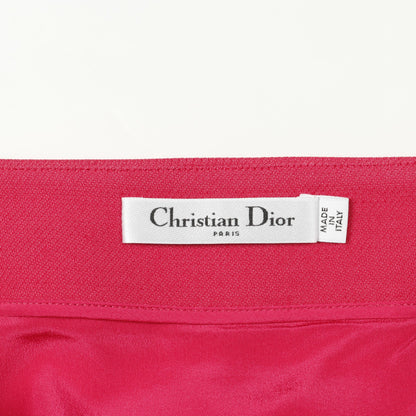 スカート ウール シルク ピンクパープル クリスチャンディオール ボトムス Christian Dior