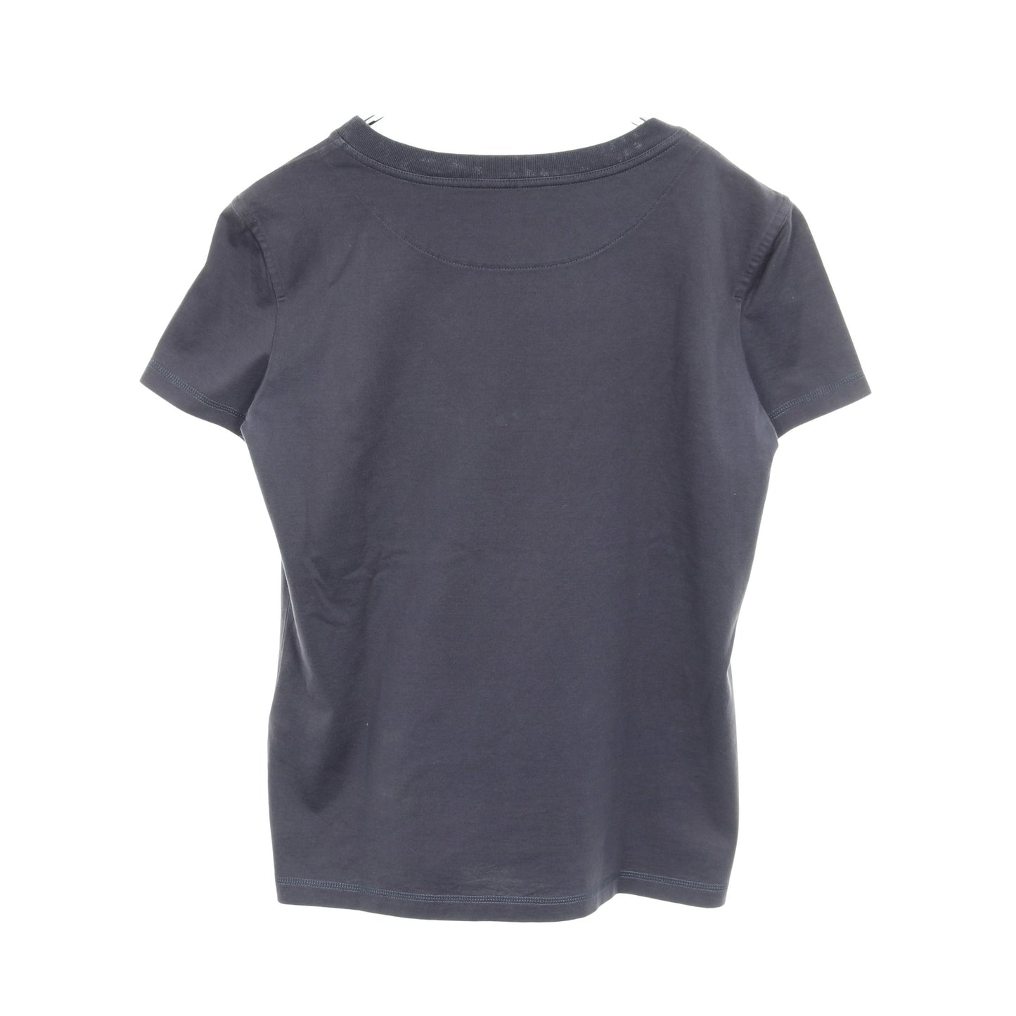 Tシャツ クルーネック 刺繍 コットン ネイビー エルメス トップス HERMES