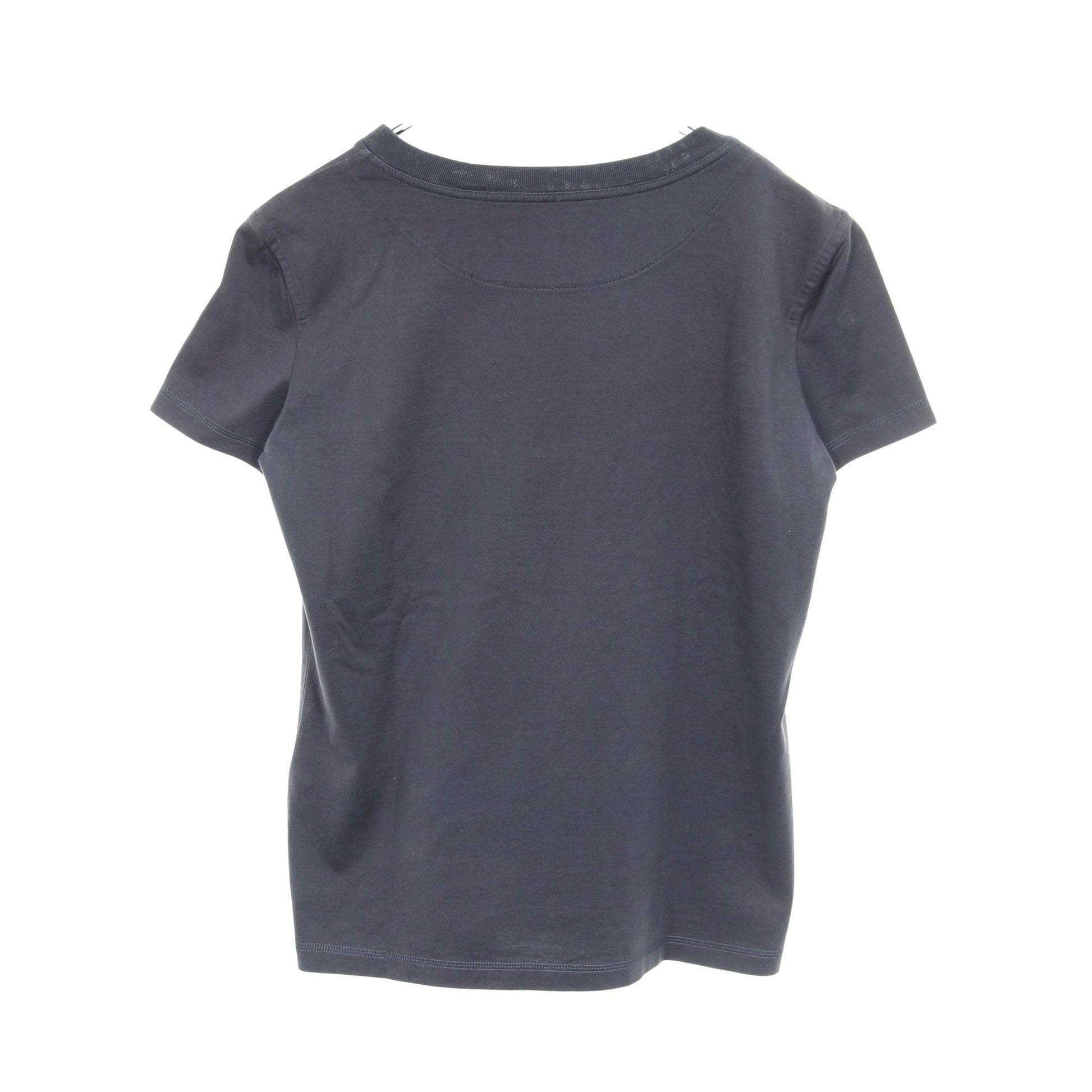 Tシャツ クルーネック 刺繍 コットン ネイビー エルメス トップス HERMES