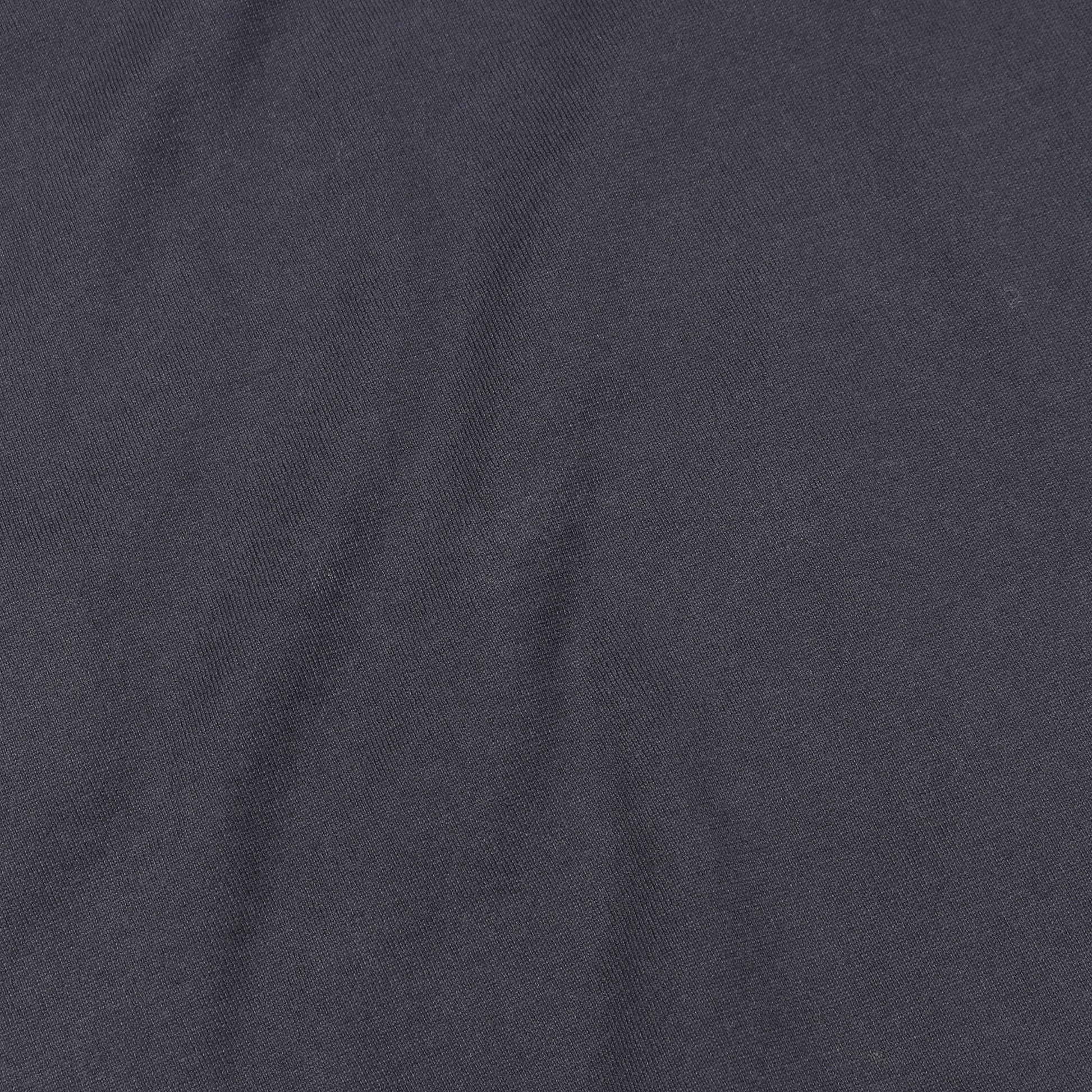 Tシャツ クルーネック 刺繍 コットン ネイビー エルメス トップス HERMES