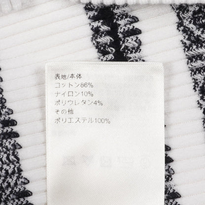 リブ ニット Tシャツ コットン ホワイト ブラック クロップド丈 ルイヴィトン トップス LOUIS VUITTON