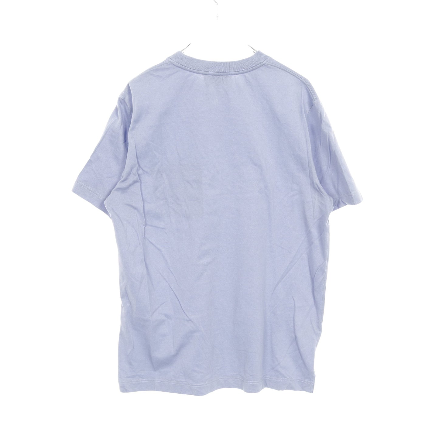 H刺繍ポケット付き Tシャツ クルーネック コットン ブルーグレー エルメス トップス HERMES