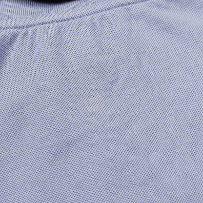 H刺繍ポケット付き Tシャツ クルーネック コットン ブルーグレー エルメス トップス HERMES