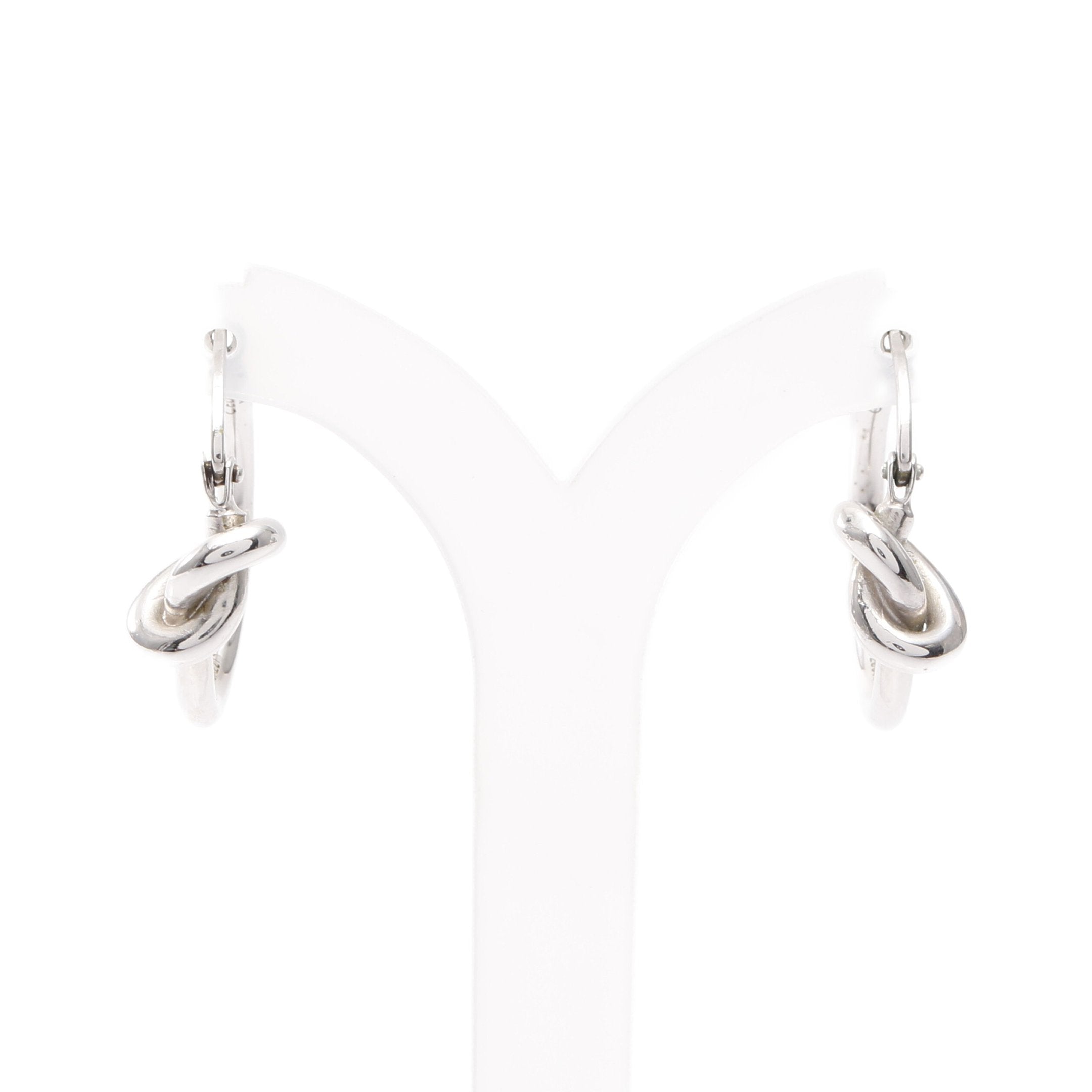 ノット スモールフープ ピアス シルバー セリーヌ – RECLO