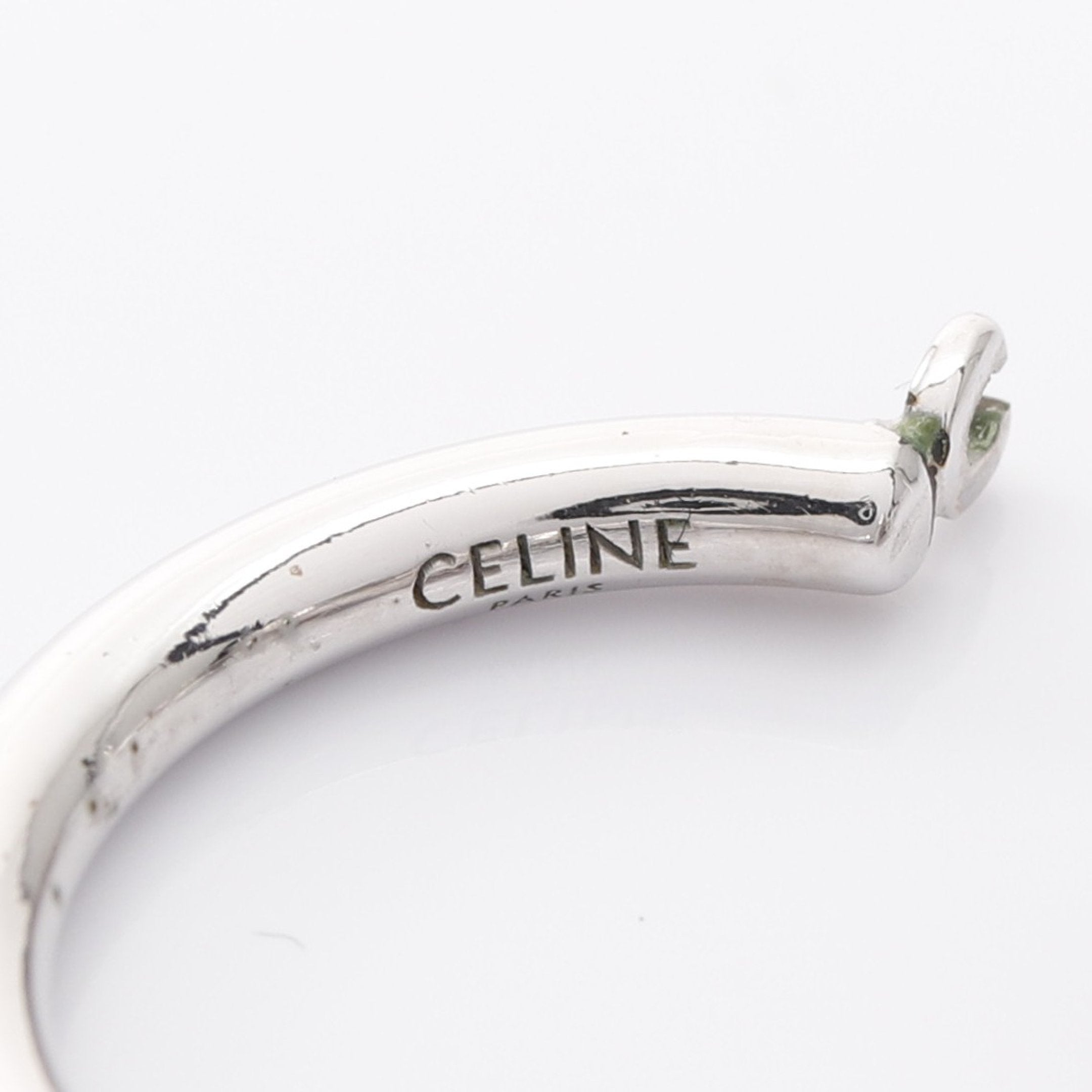 CELINEセリーヌ　ノット スモールフープ　ピアス シルバー CELINE セリーヌ ノット スモールフープピアス 46N556BRA