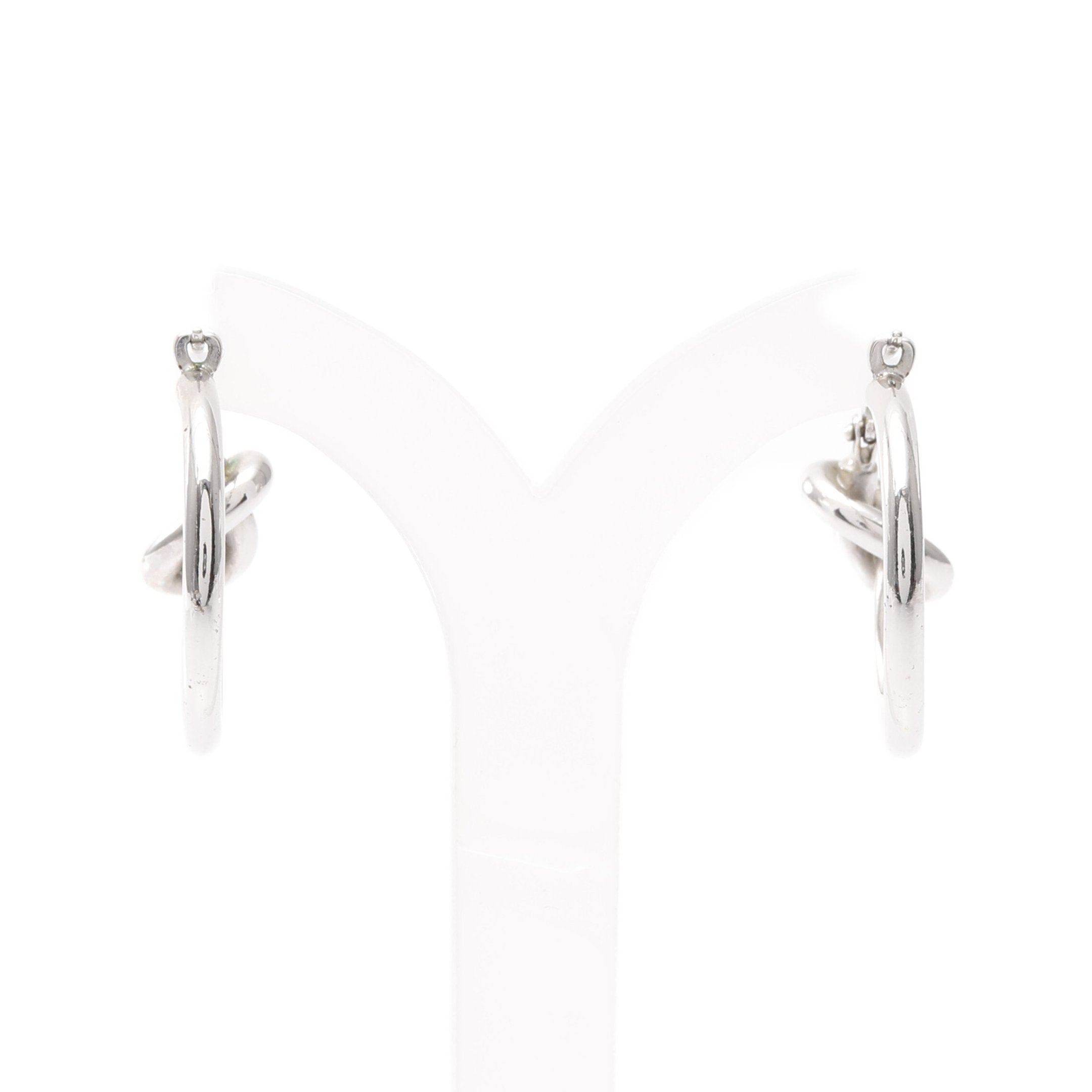 ノット スモールフープ ピアス シルバー セリーヌ – RECLO