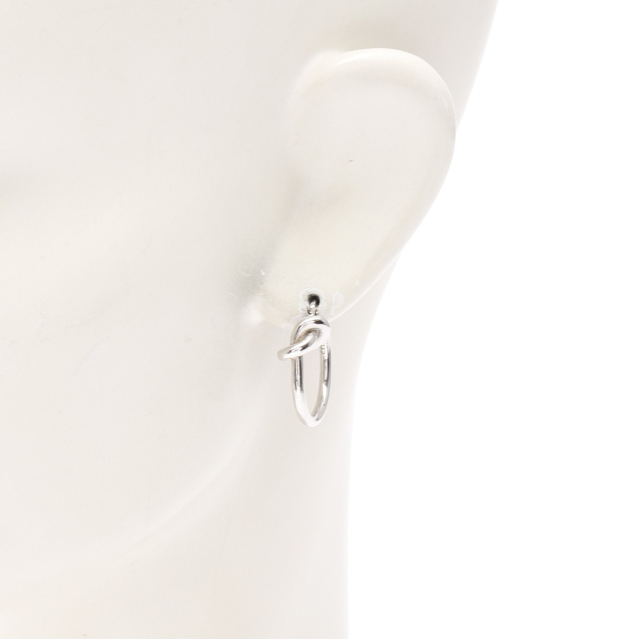 ノット スモールフープ ピアス シルバー セリーヌ – RECLO