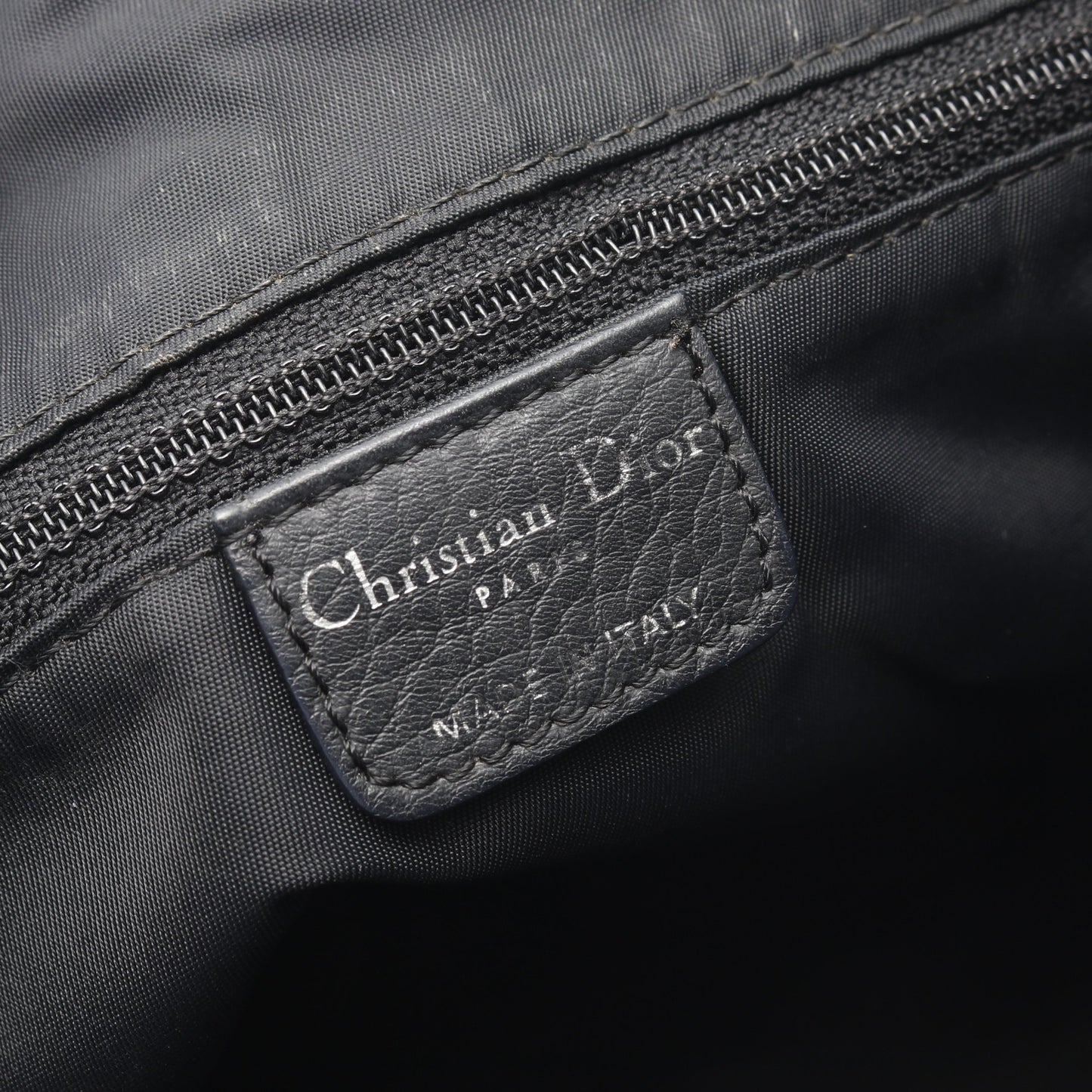 ストリートシック トロッター ショルダーバッグ キャンバス レザー ブラック ダークネイビー クリスチャンディオール バッグ Christian Dior