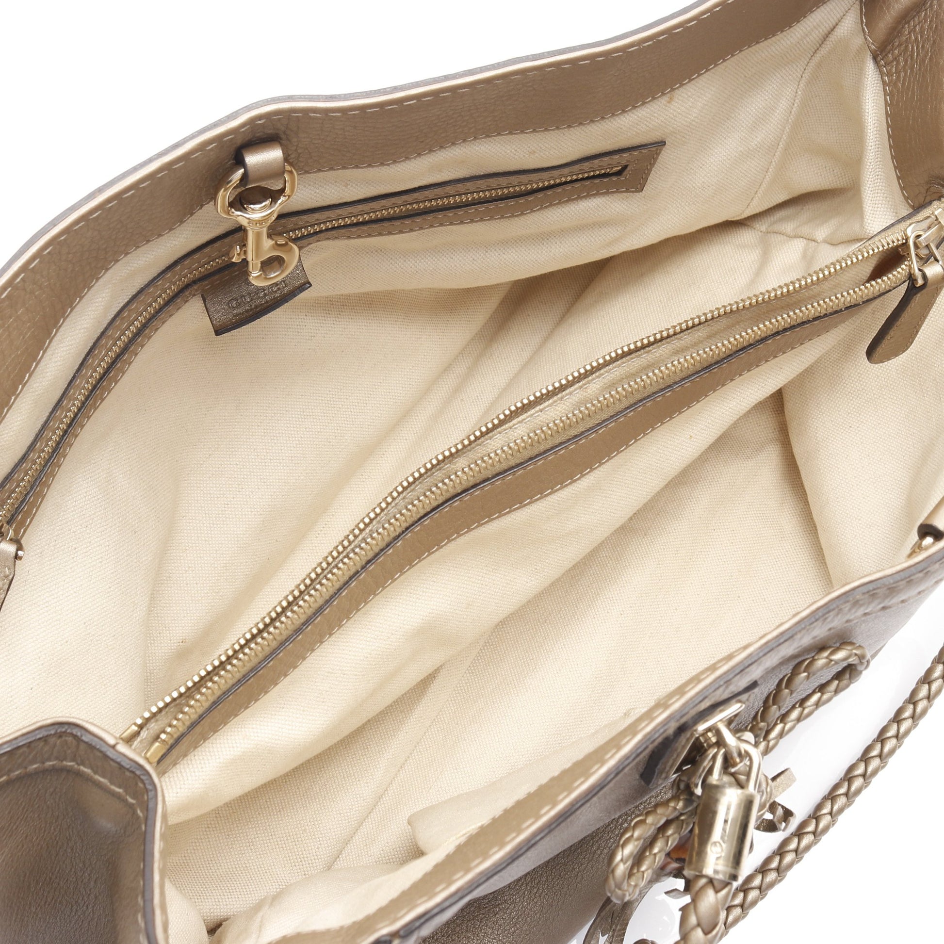 ベラ バンブー ハンドバッグ トートバッグ レザー ゴールド グッチ バッグ GUCCI