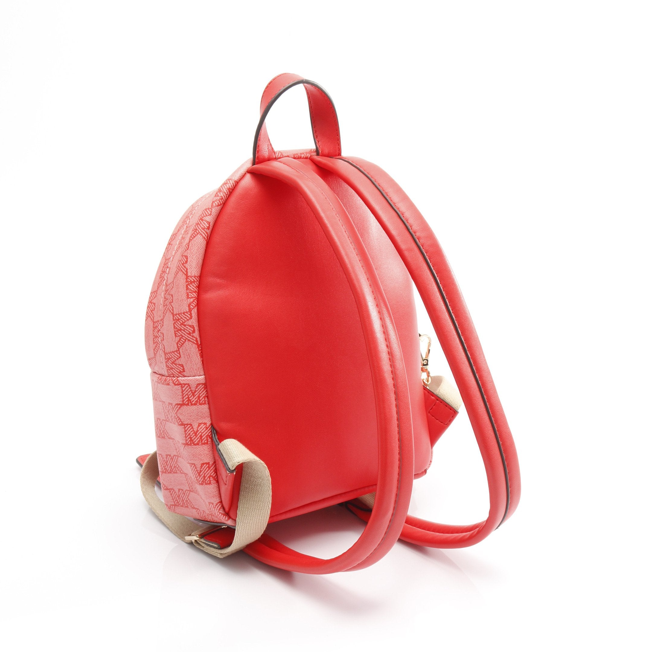 マイケルコース Michael Kors MAISIE メイジー エクストラスモール ロゴ 2-IN-1 リュックサック バックパック バッグ PVCコーティングキャンバス フェイクレザー レディース レッド系 【中古】 MAISIE メイジー エクストラスモール ロゴ 2-IN-1 バックパック