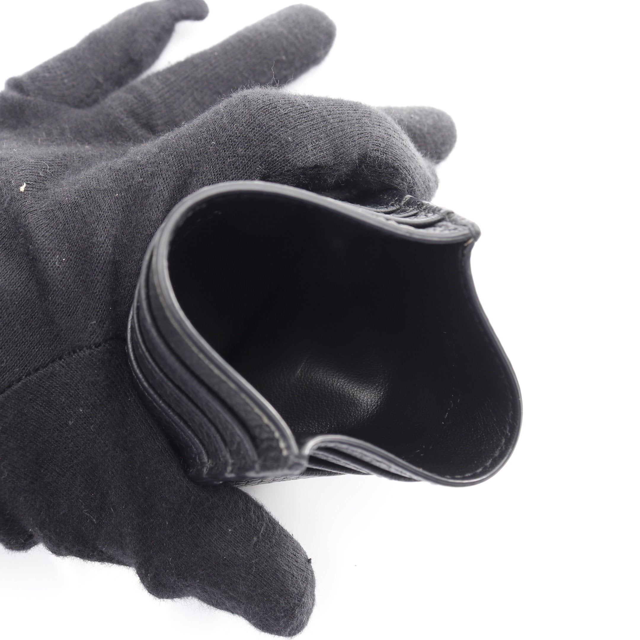 CD Icon カードホルダー カードケース レザー ブラック クリスチャン