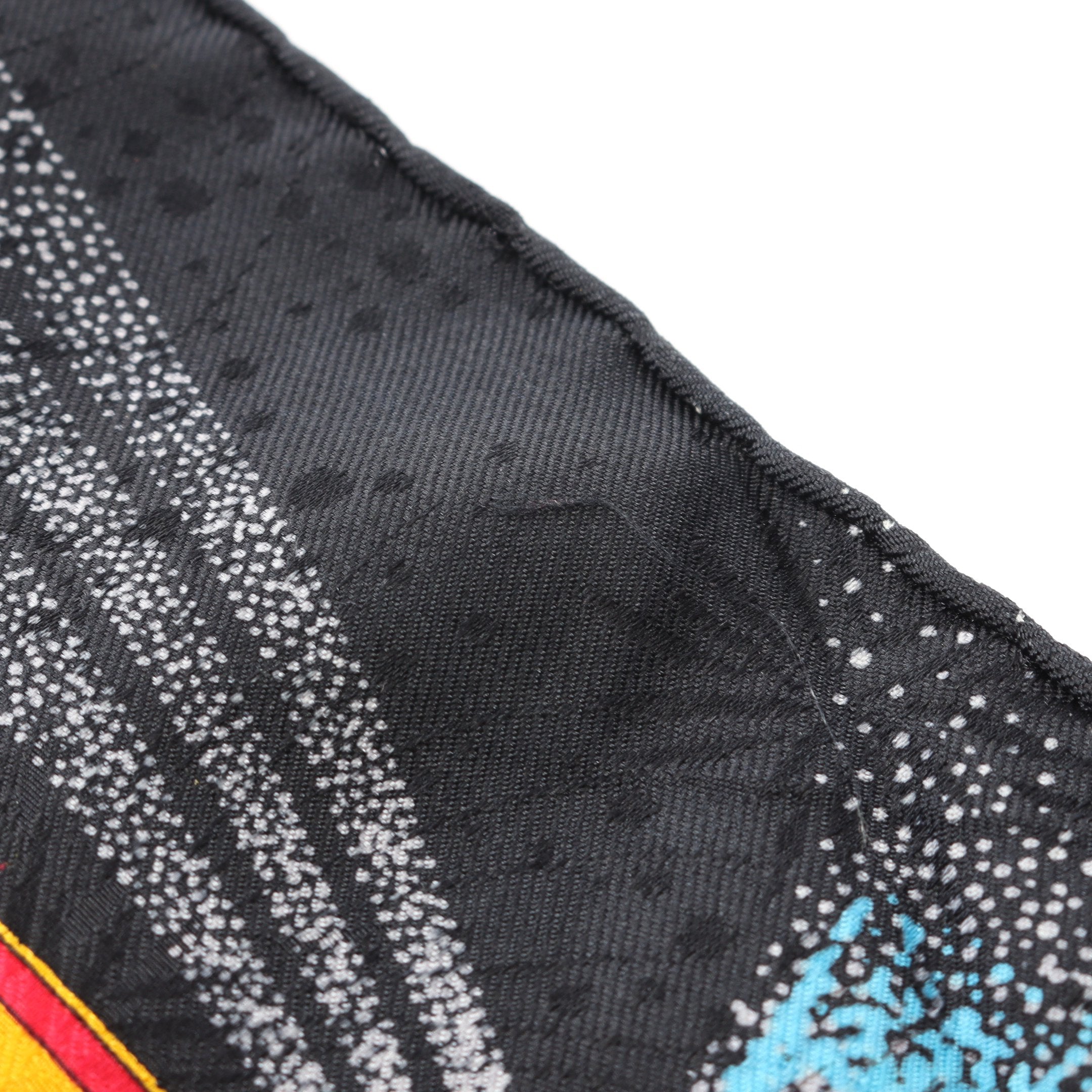 カレ90 FEUX D'ARTIFICE 150周年記念 スカーフ シルク ブラック