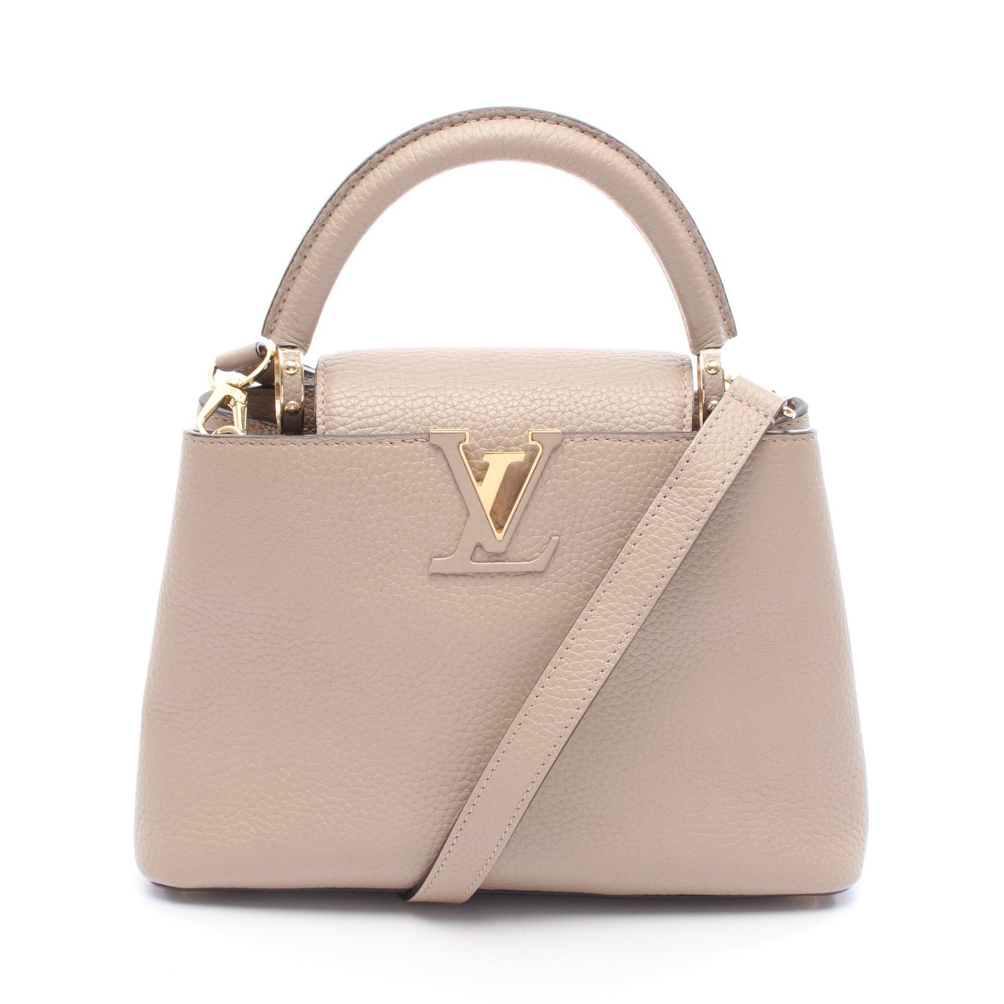 カプシーヌBB ガレ ハンドバッグ トリヨンレザー グレーベージュ 2WAY ルイヴィトン バッグ LOUIS VUITTON