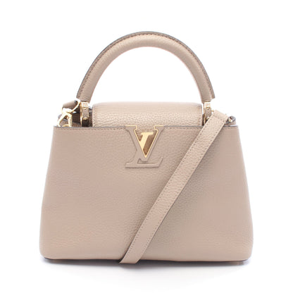 カプシーヌBB ガレ ハンドバッグ トリヨンレザー グレーベージュ 2WAY ルイヴィトン バッグ LOUIS VUITTON
