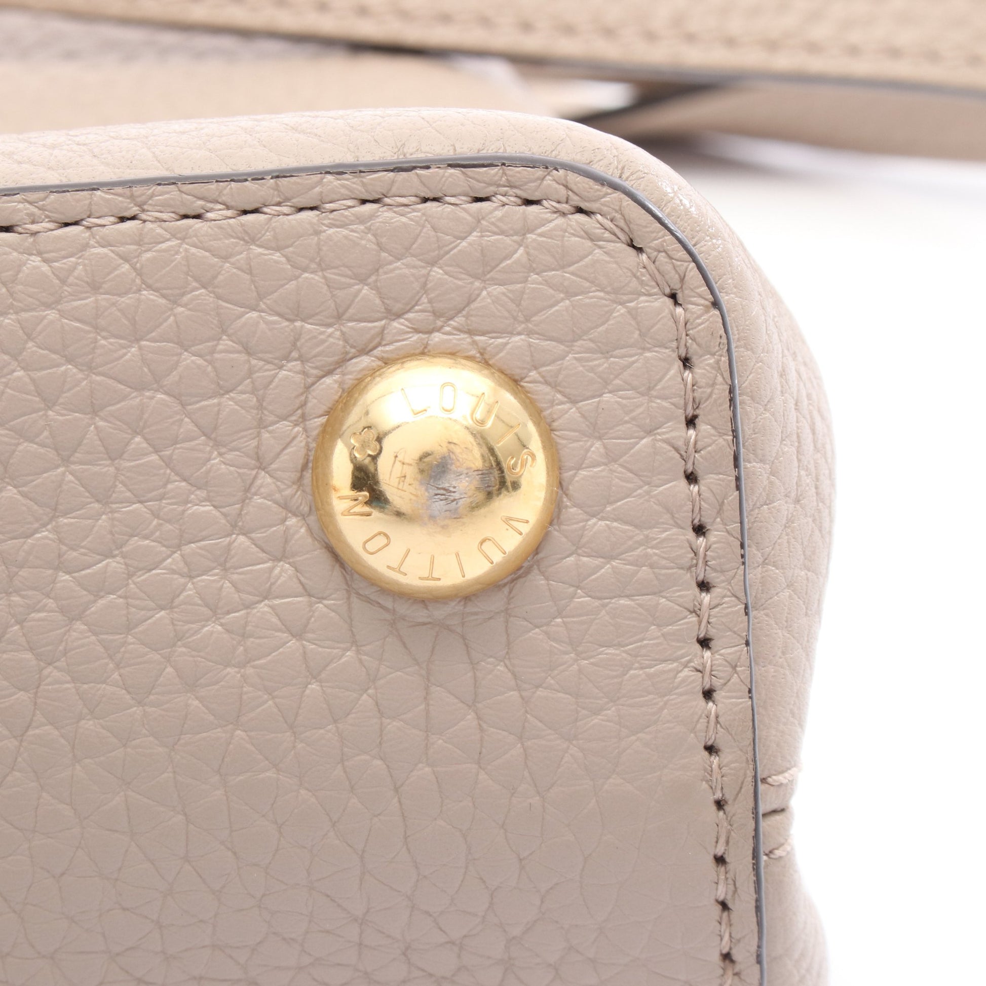 カプシーヌBB ガレ ハンドバッグ トリヨンレザー グレーベージュ 2WAY ルイヴィトン バッグ LOUIS VUITTON