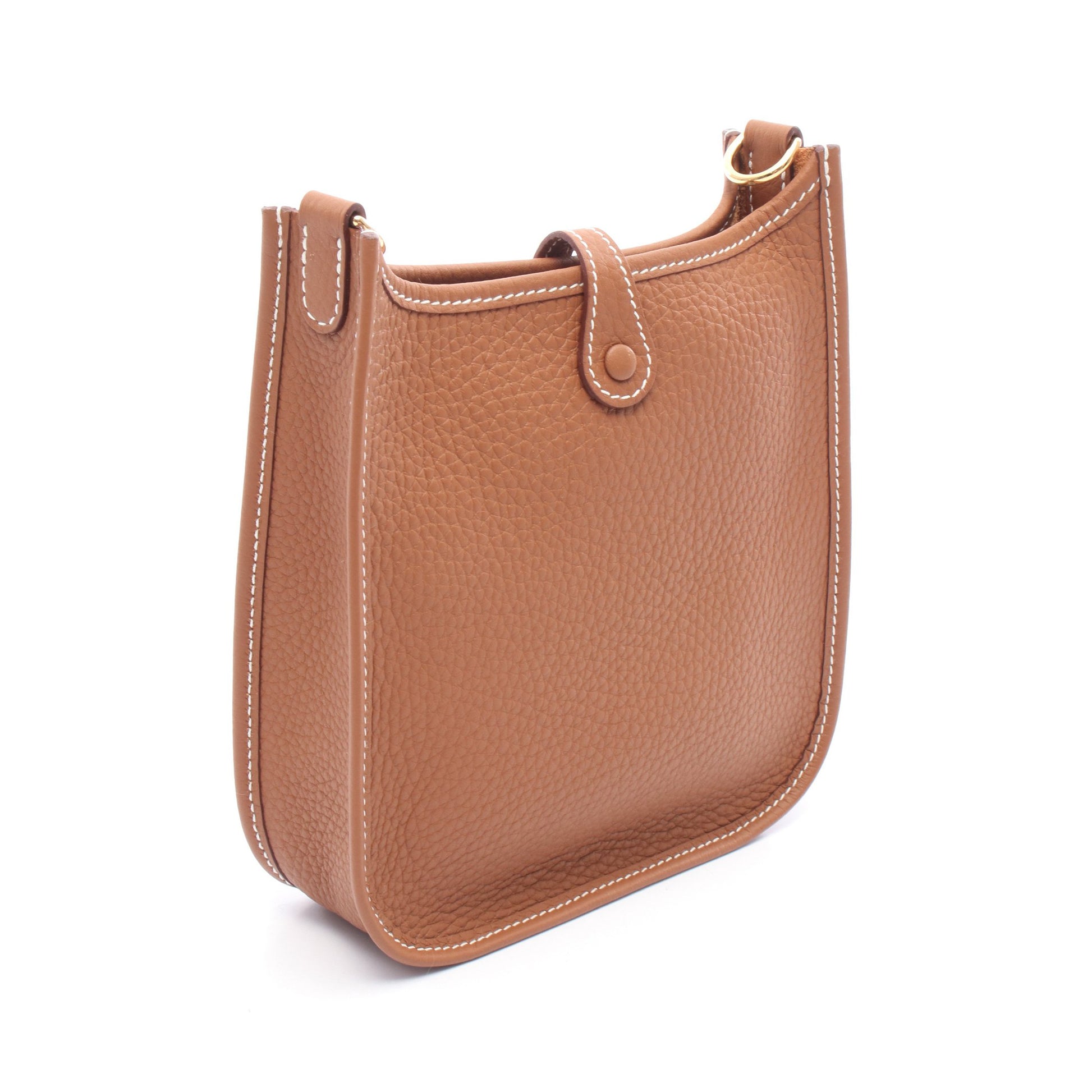 エヴリンTPM ゴールド ショルダーバッグ トリヨンクレマンス ブラウン ゴールド金具 K刻印 エルメス バッグ HERMES