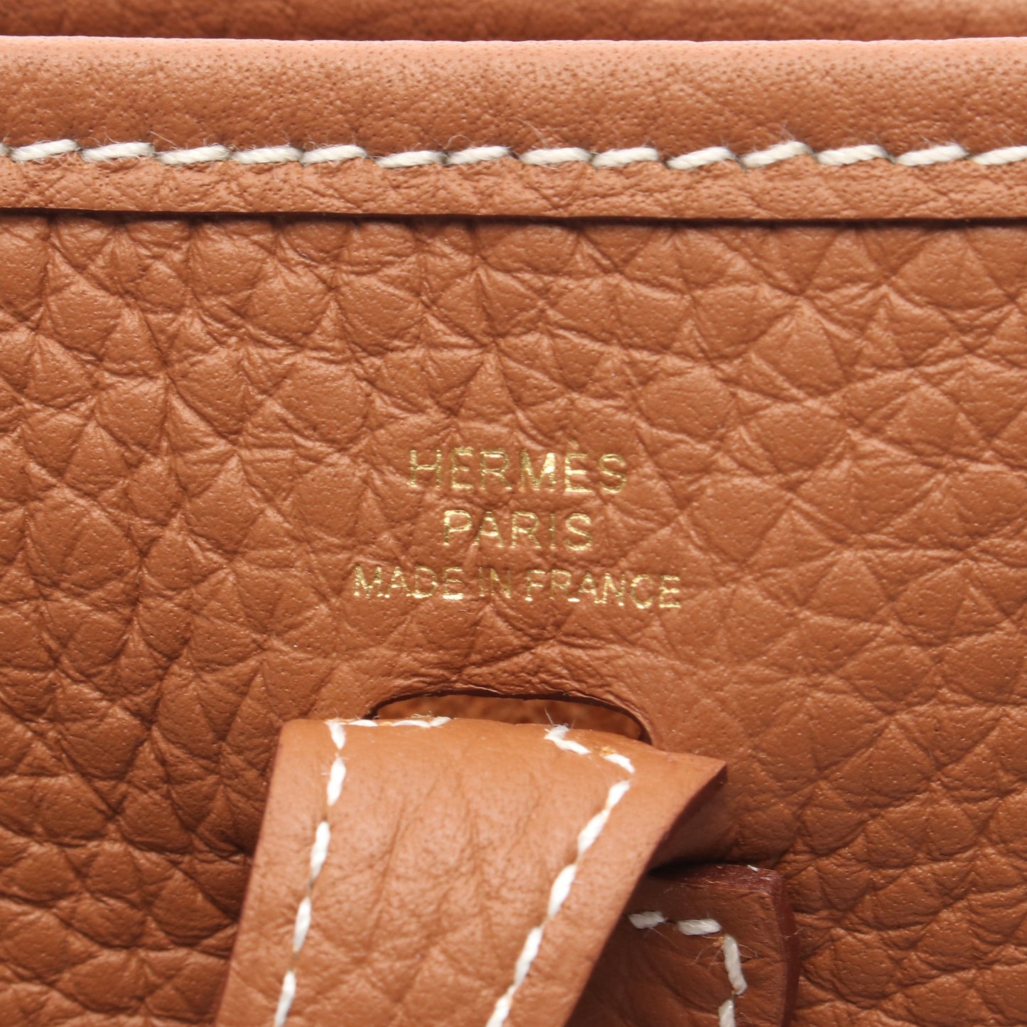 エヴリンTPM ゴールド ショルダーバッグ トリヨンクレマンス ブラウン ゴールド金具 K刻印 エルメス バッグ HERMES