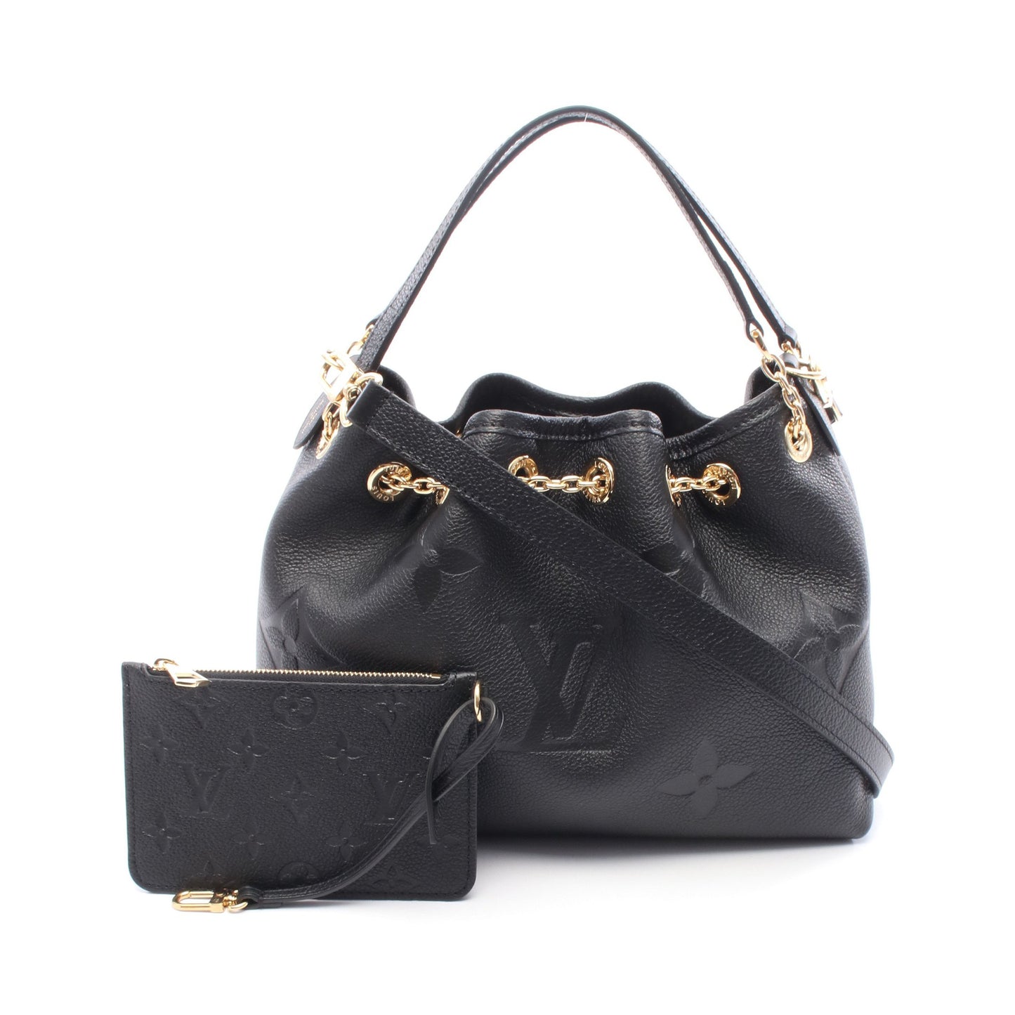 LVバンドル モノグラムアンプラント ノワール ハンドバッグ レザー ブラック 2WAY ルイヴィトン バッグ LOUIS VUITTON