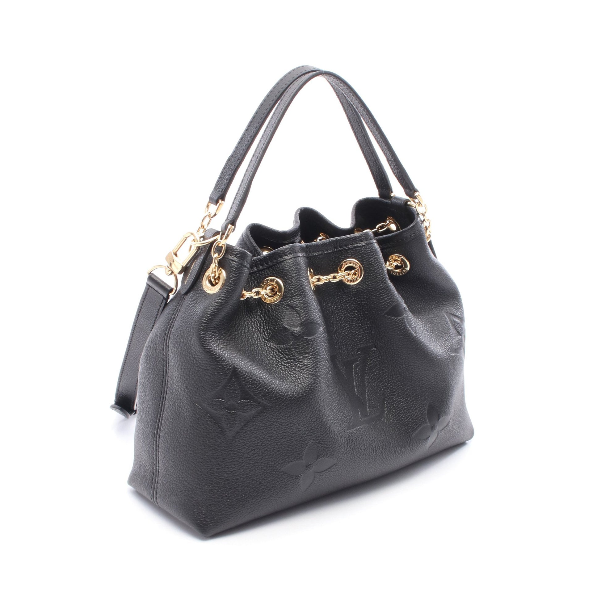 LVバンドル モノグラムアンプラント ノワール ハンドバッグ レザー ブラック 2WAY ルイヴィトン バッグ LOUIS VUITTON