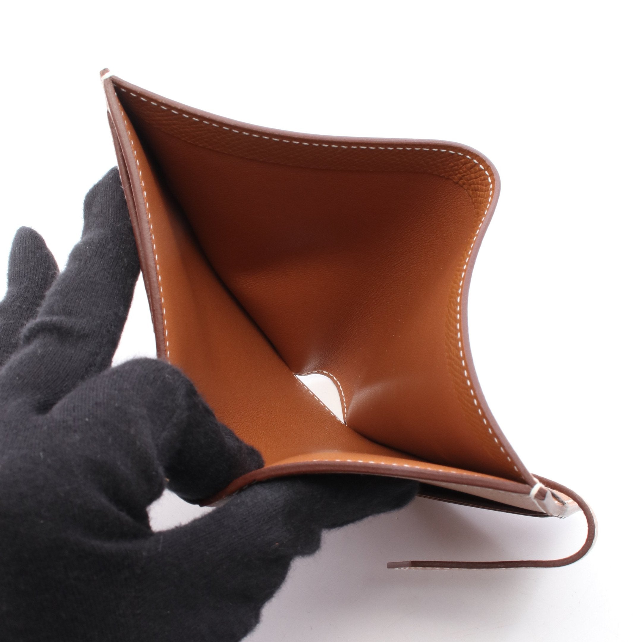 ✨美品✨HERMES べアンブラウン ゴールド金具　二つ折り財布　長財布　箱付き HERMES（エルメス） ベアン クラシック 2つ折長財布 二つ折り長財布