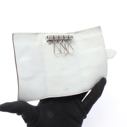ベアン ブルーブリュム キーケース シェーブル ライトブルー シルバー金具 U刻印 エルメス 財布・小物 HERMES