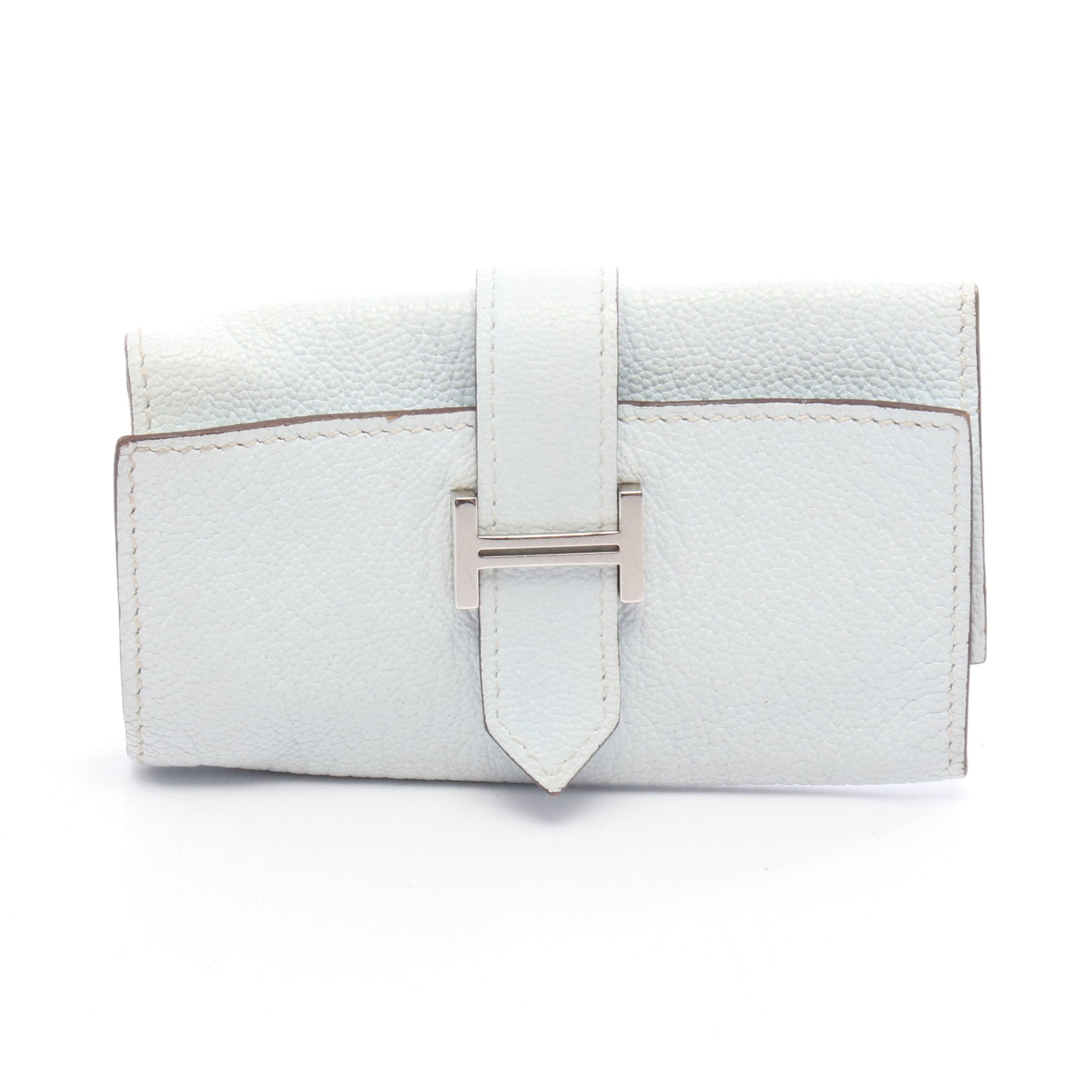 ベアン ブルーブリュム キーケース シェーブル ライトブルー シルバー