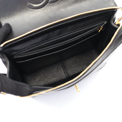 マトラッセ バックパック リュックサック ラムスキン ブラック ゴールド金具 ターンロック シャネル バッグ CHANEL