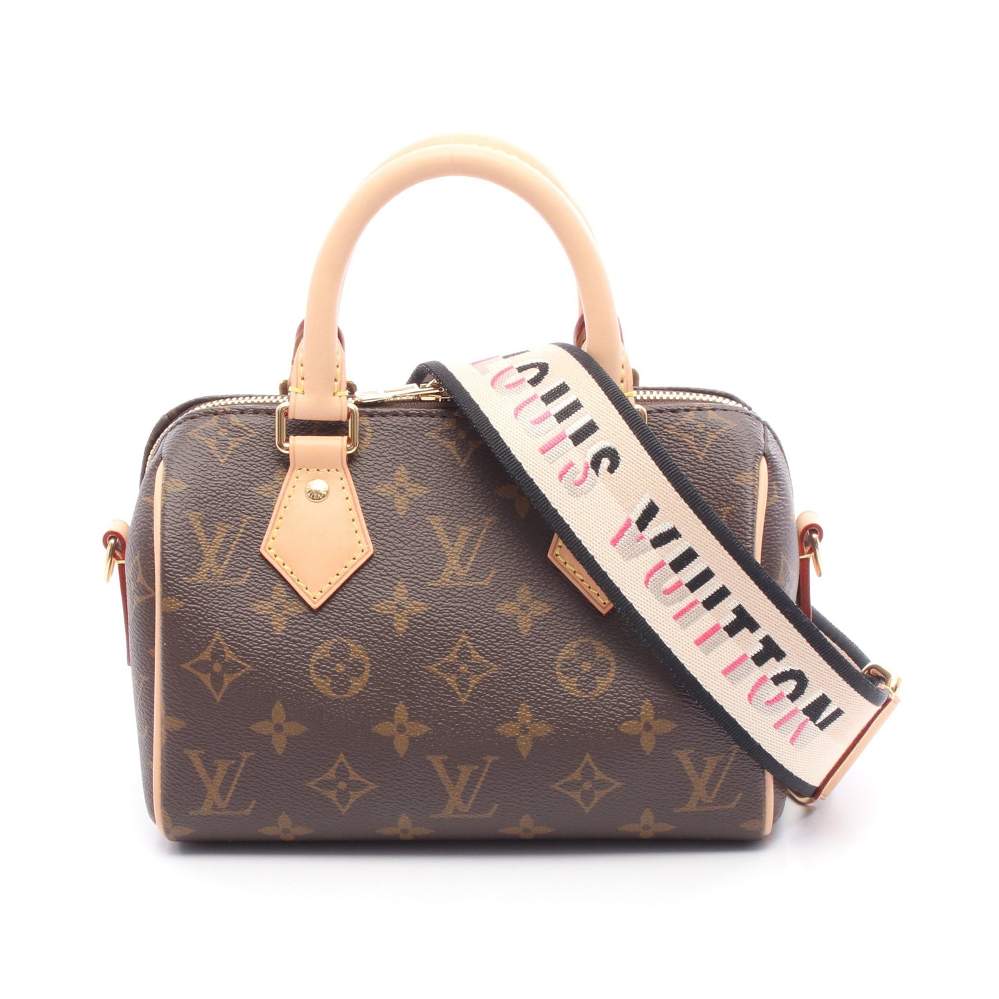 スピーディ バンドリエール20 モノグラム ハンドバッグ PVC レザー ブラウン 2WAY ルイヴィトン バッグ LOUIS VUITTON