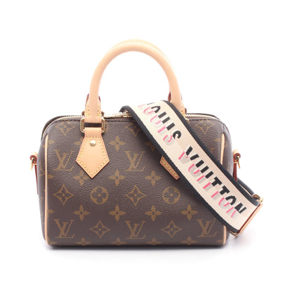スピーディ バンドリエール20 モノグラム ハンドバッグ PVC レザー ブラウン 2WAY ルイヴィトン バッグ LOUIS VUITTON