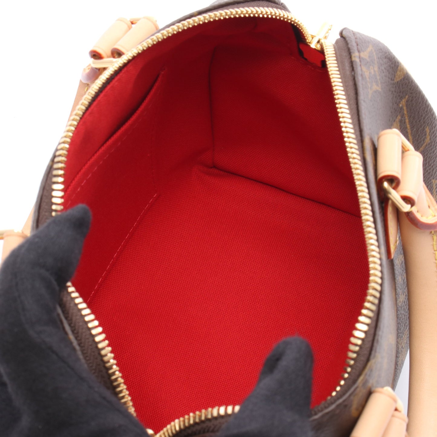 スピーディ バンドリエール20 モノグラム ハンドバッグ PVC レザー ブラウン 2WAY ルイヴィトン バッグ LOUIS VUITTON