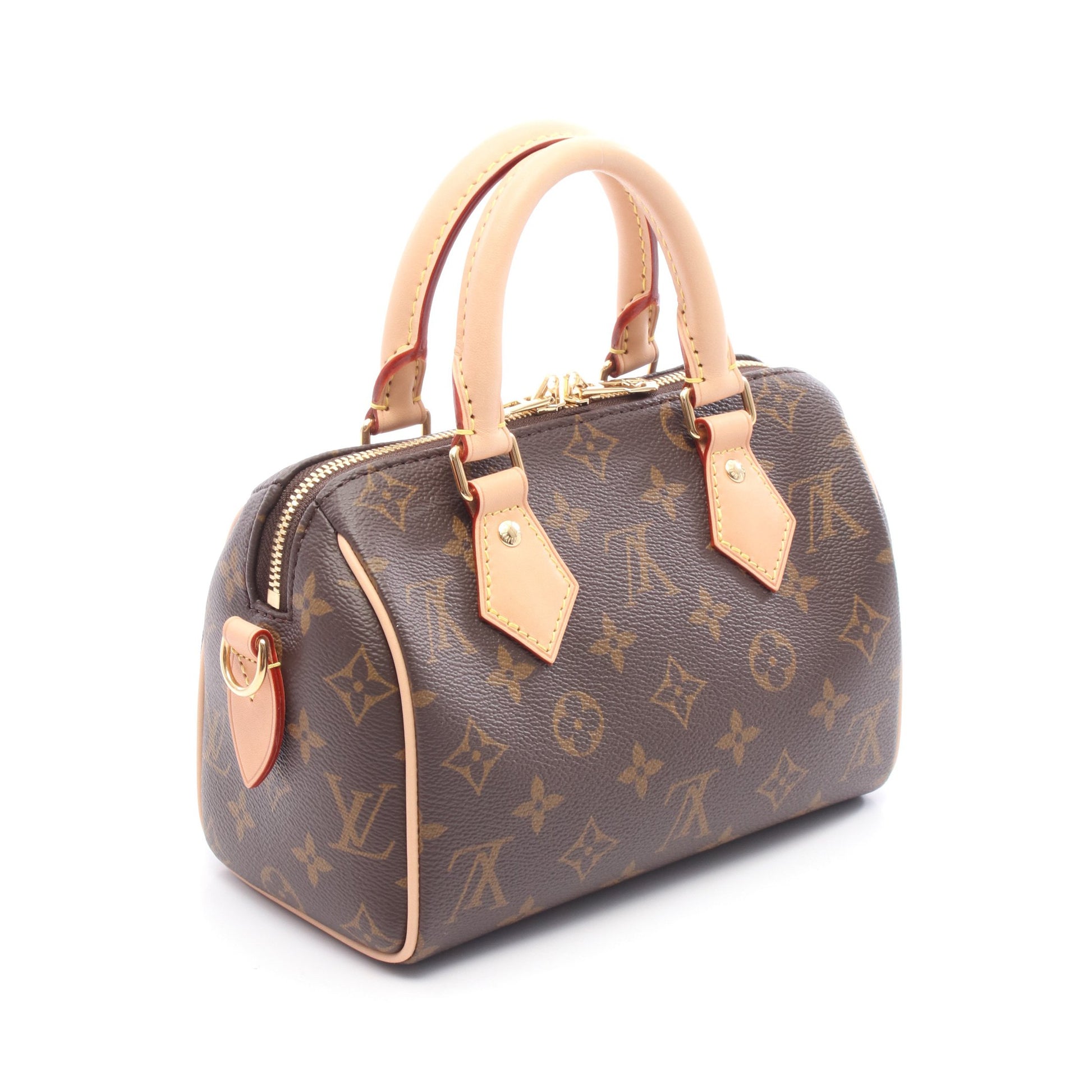 スピーディ バンドリエール20 モノグラム ハンドバッグ PVC レザー ブラウン 2WAY ルイヴィトン バッグ LOUIS VUITTON
